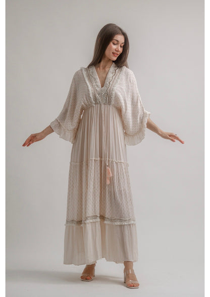 Boho Elegante Dress - Light Blush