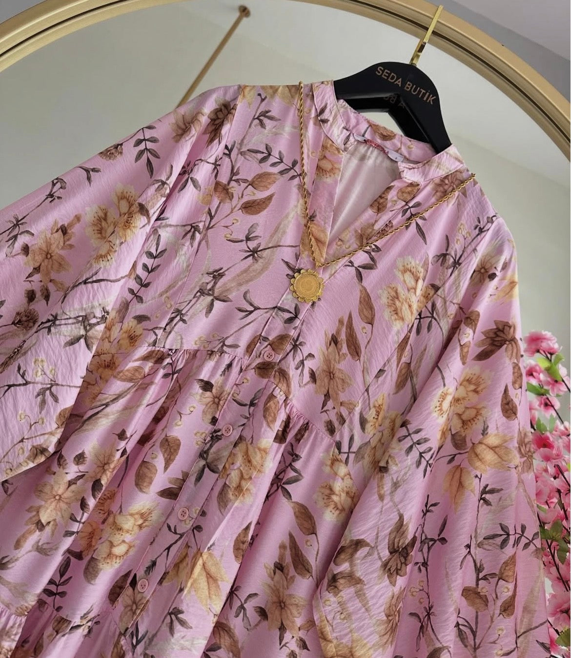 Pink Printed Dress
