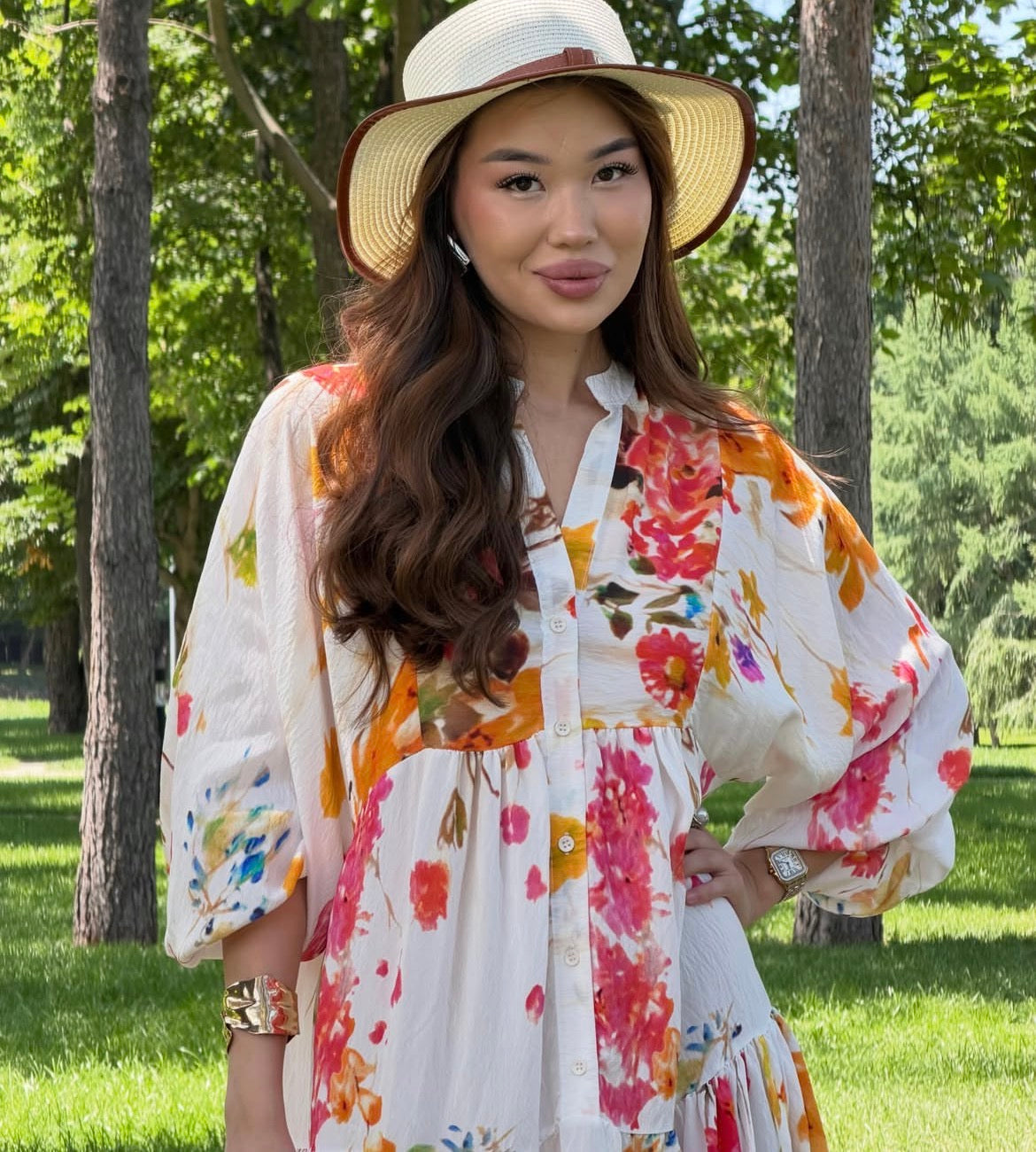 Flori White Dress