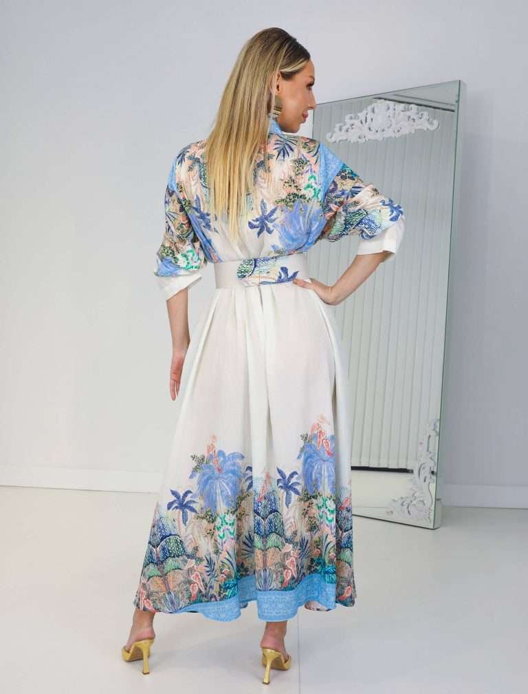 Floral Bohemian Shirt Dress