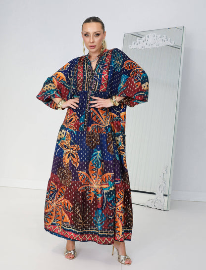 Navy Flory Dress