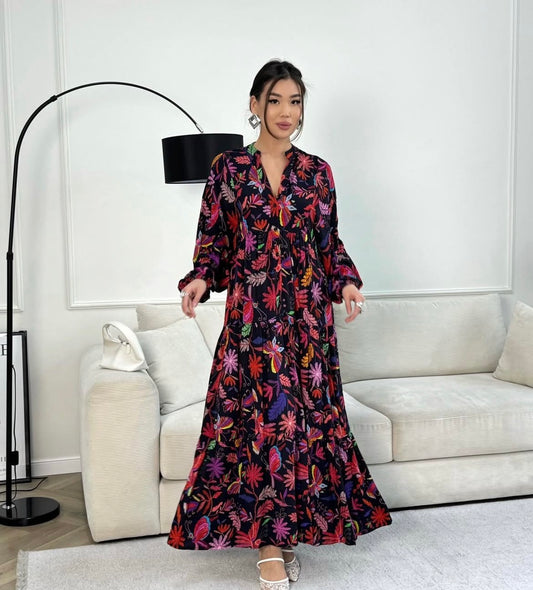 Black Printed Dress