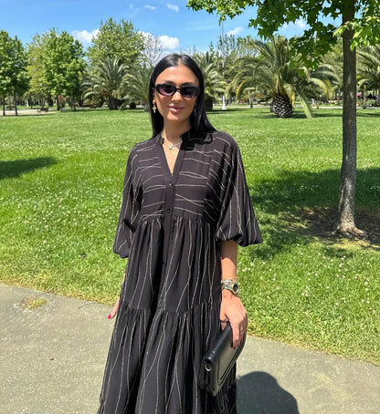 Black Printed Dress