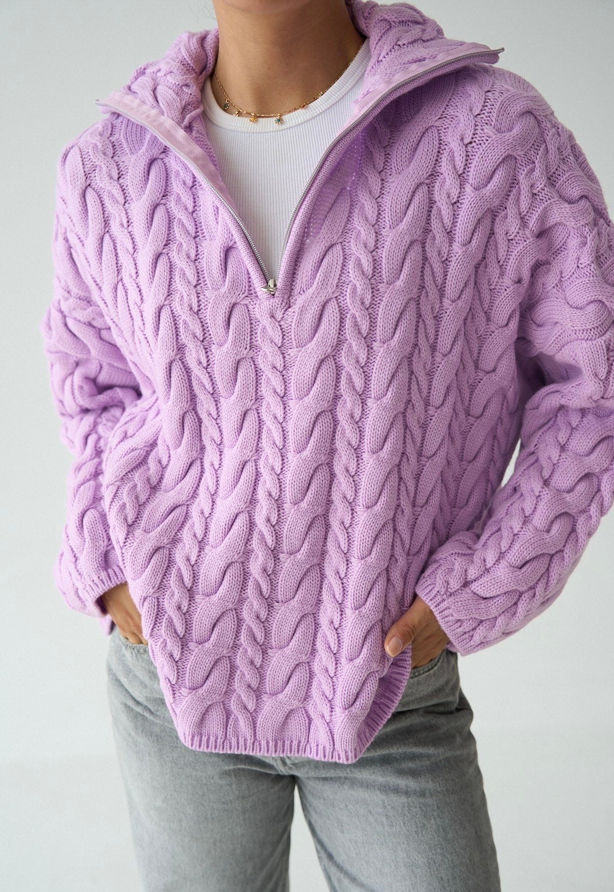 Lilac Purple Sweater