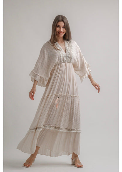 Boho Elegante Dress - Light Blush
