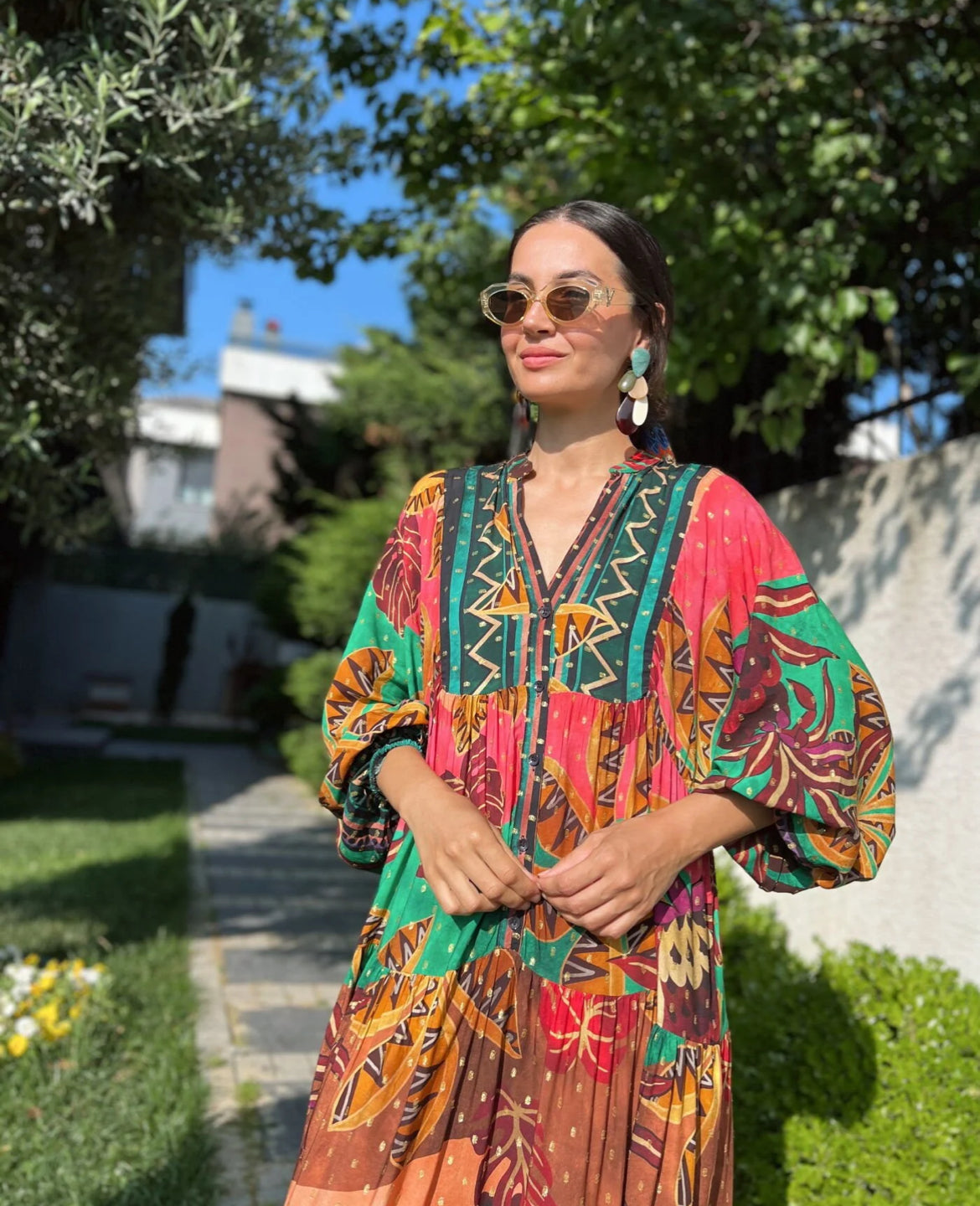 Bohemian Leafs Dress