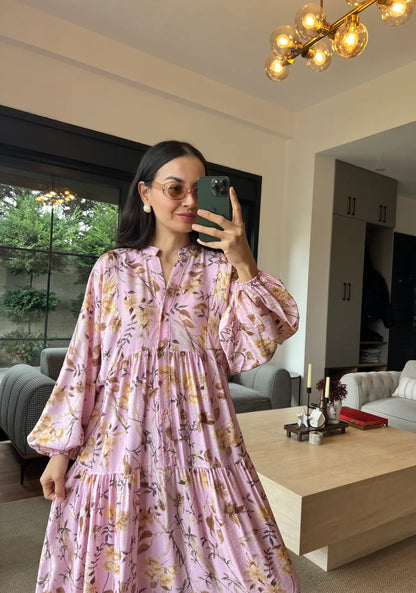 Pink Printed Dress