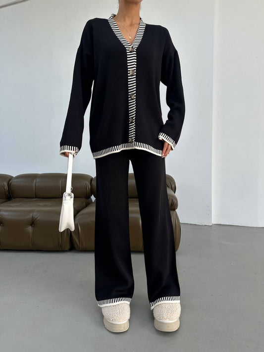 Black Knit Set