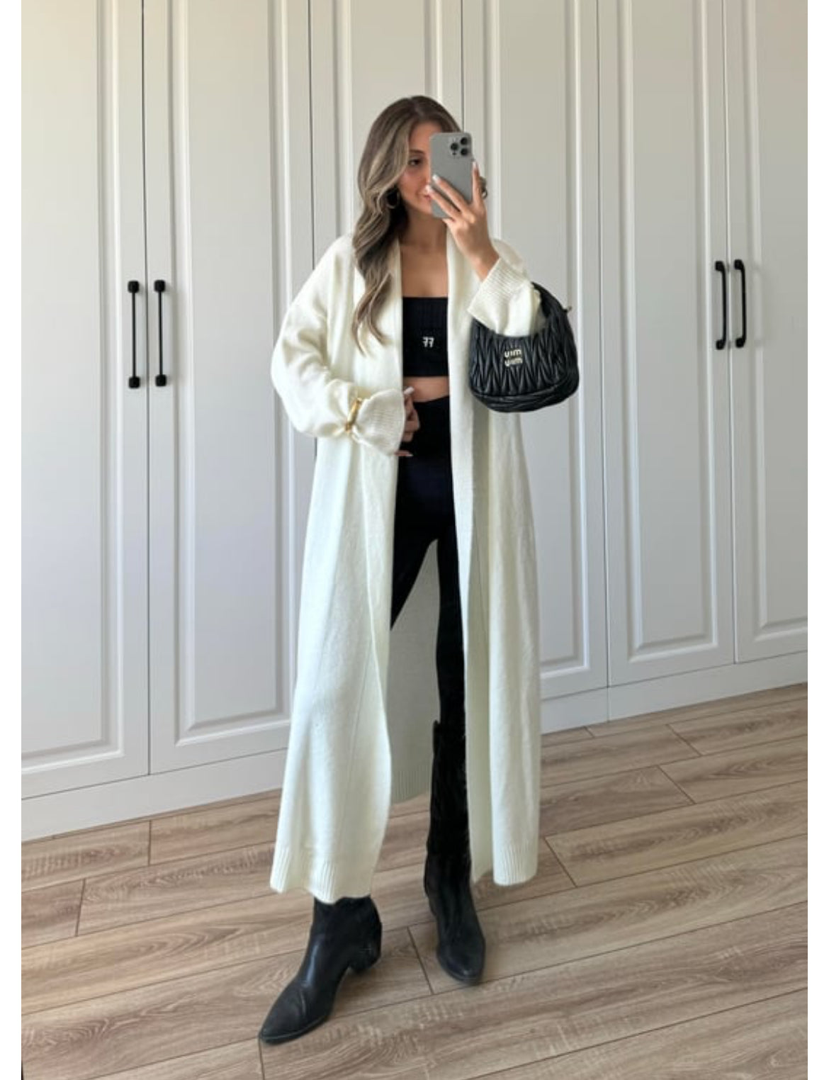 White Triko Cardigan