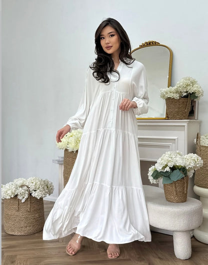 White Plain Dress