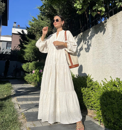 White x Gold Dress