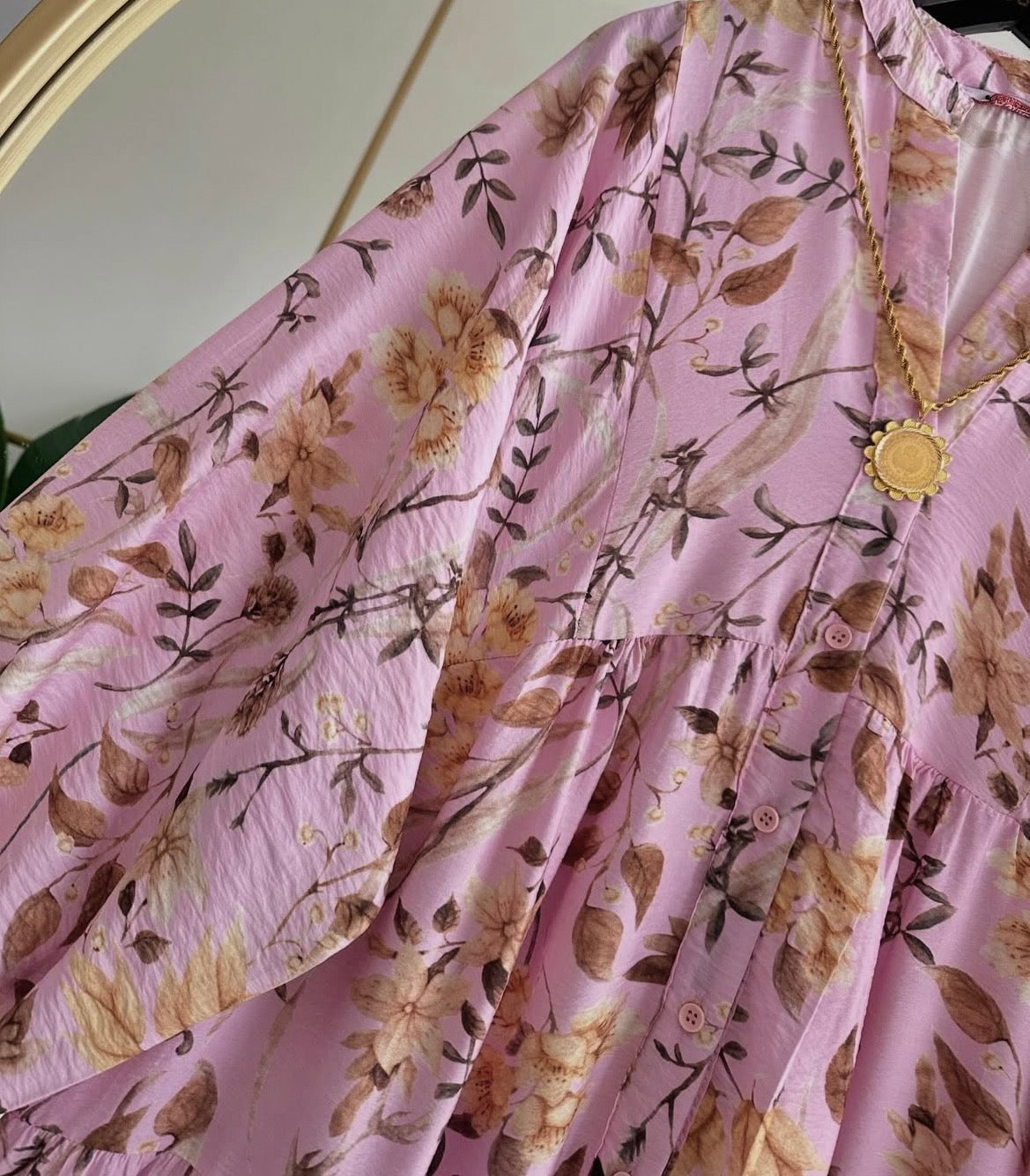 Pink Printed Dress