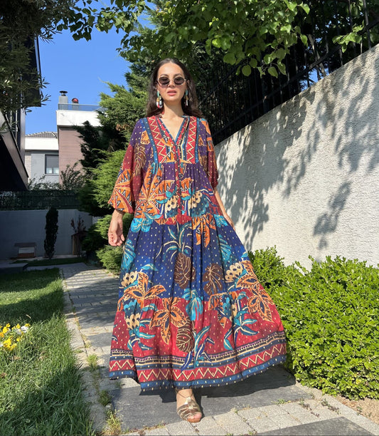 Bohemian Leafs Dress