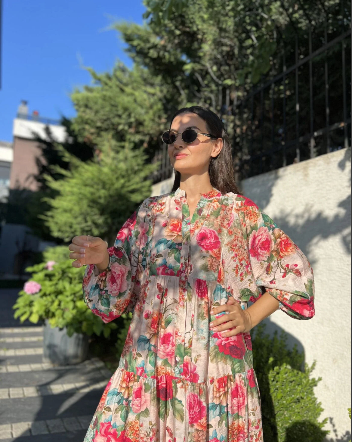 Bright Floral Dress