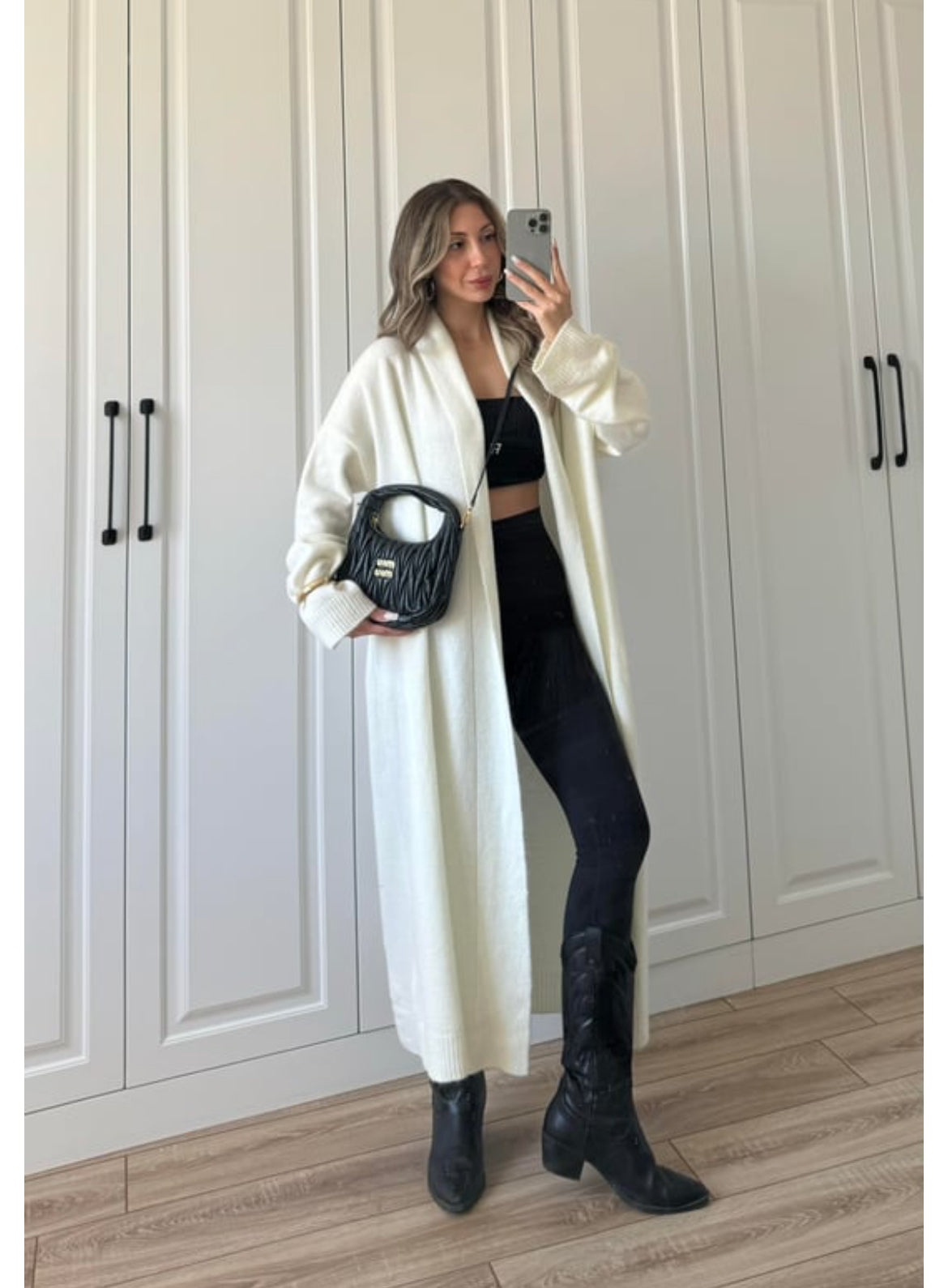 White Triko Cardigan