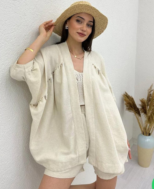 Beige Kimono