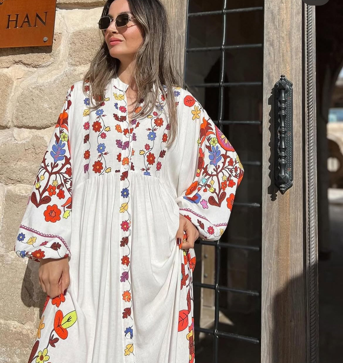 Off-white Blossom Dress