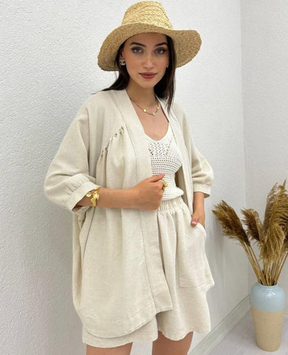 Beige Kimono