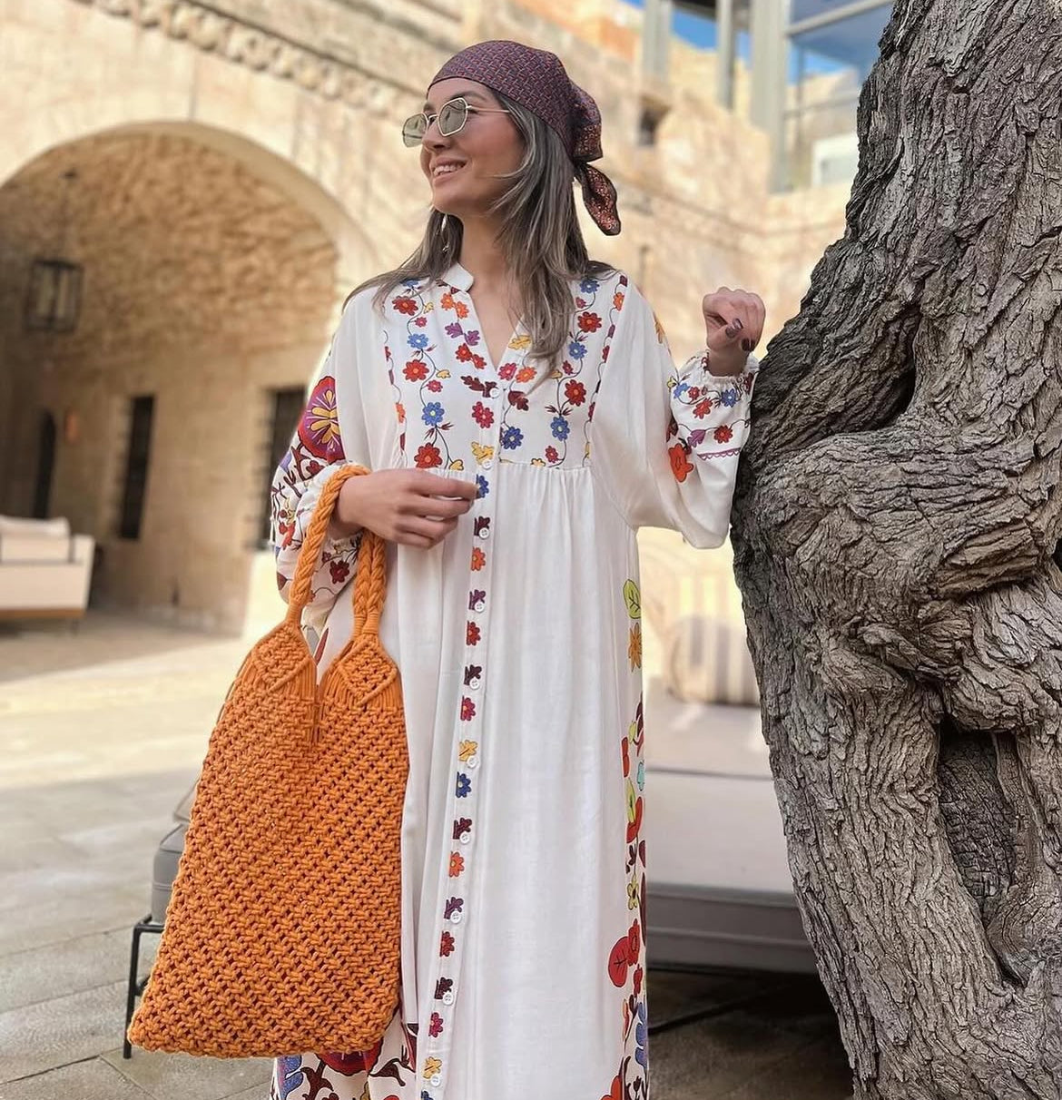 Off-white Blossom Dress