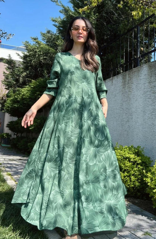 Green Shaded Dress