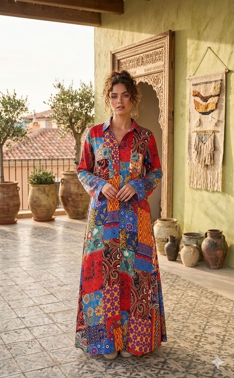 Pixie Bohemian Shirt Dress