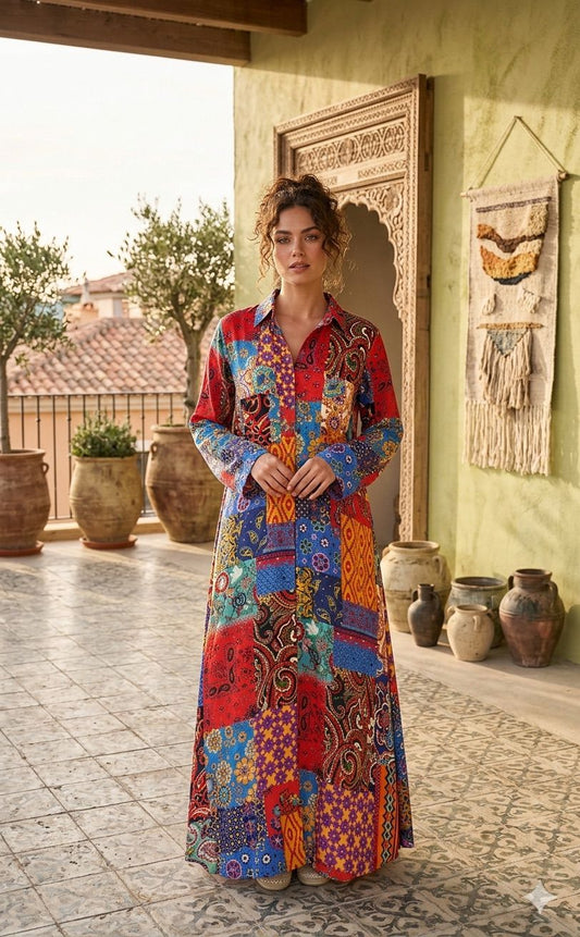 Pixie Bohemian Shirt Dress