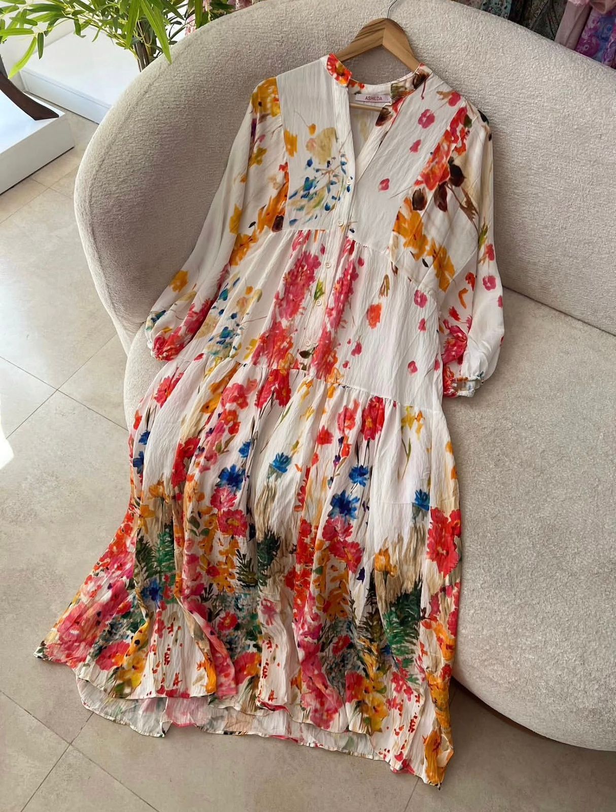 Flori White Dress