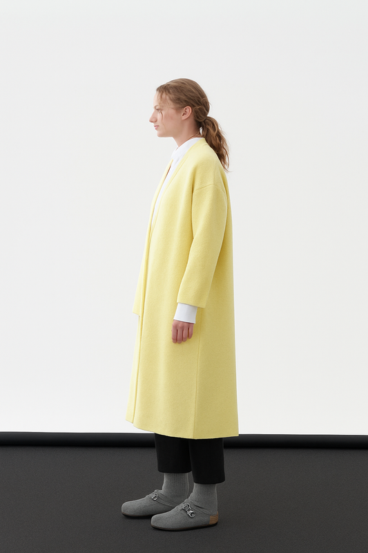 Yellow Long Cardigan