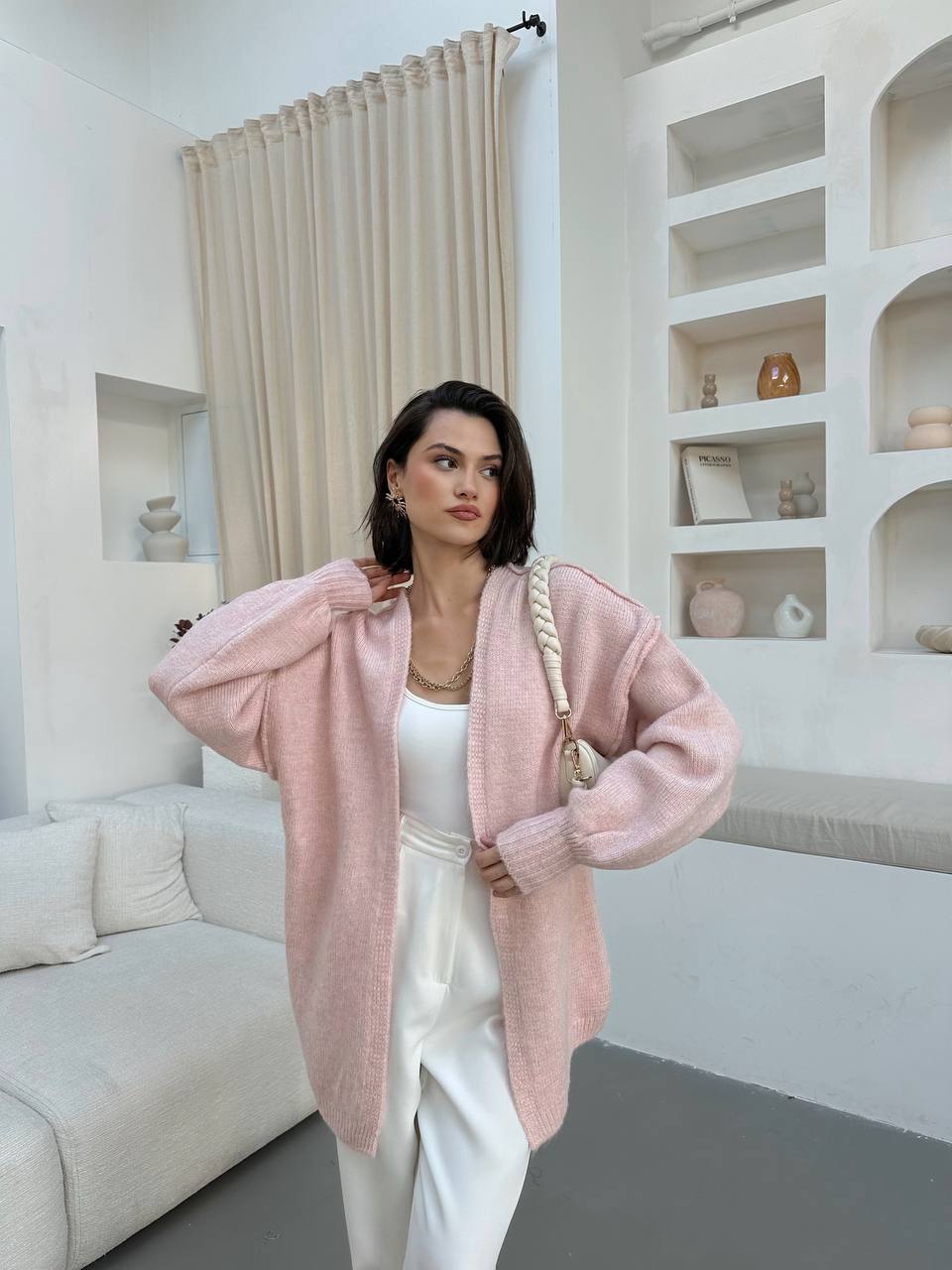Pink Cardigan