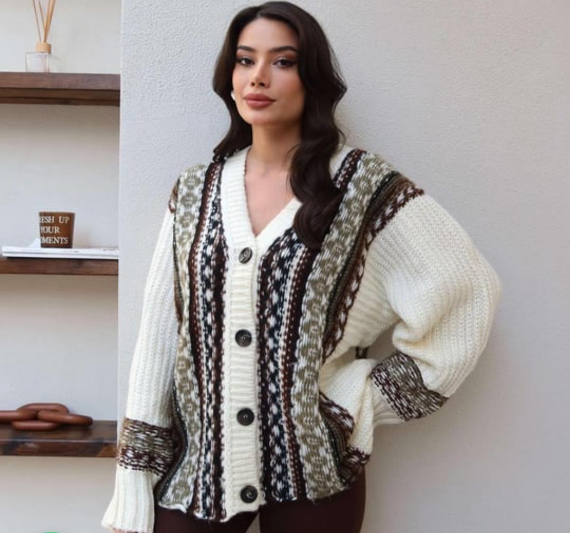 Patterned Cardigan