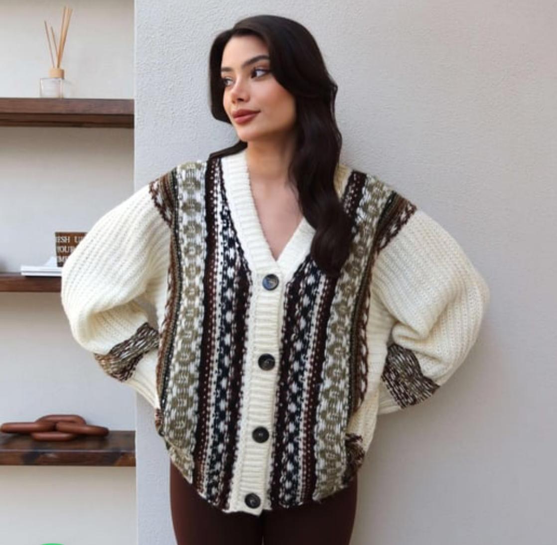 Patterned Cardigan