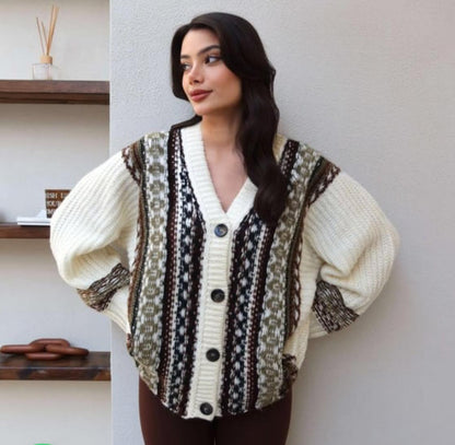 Patterned Cardigan