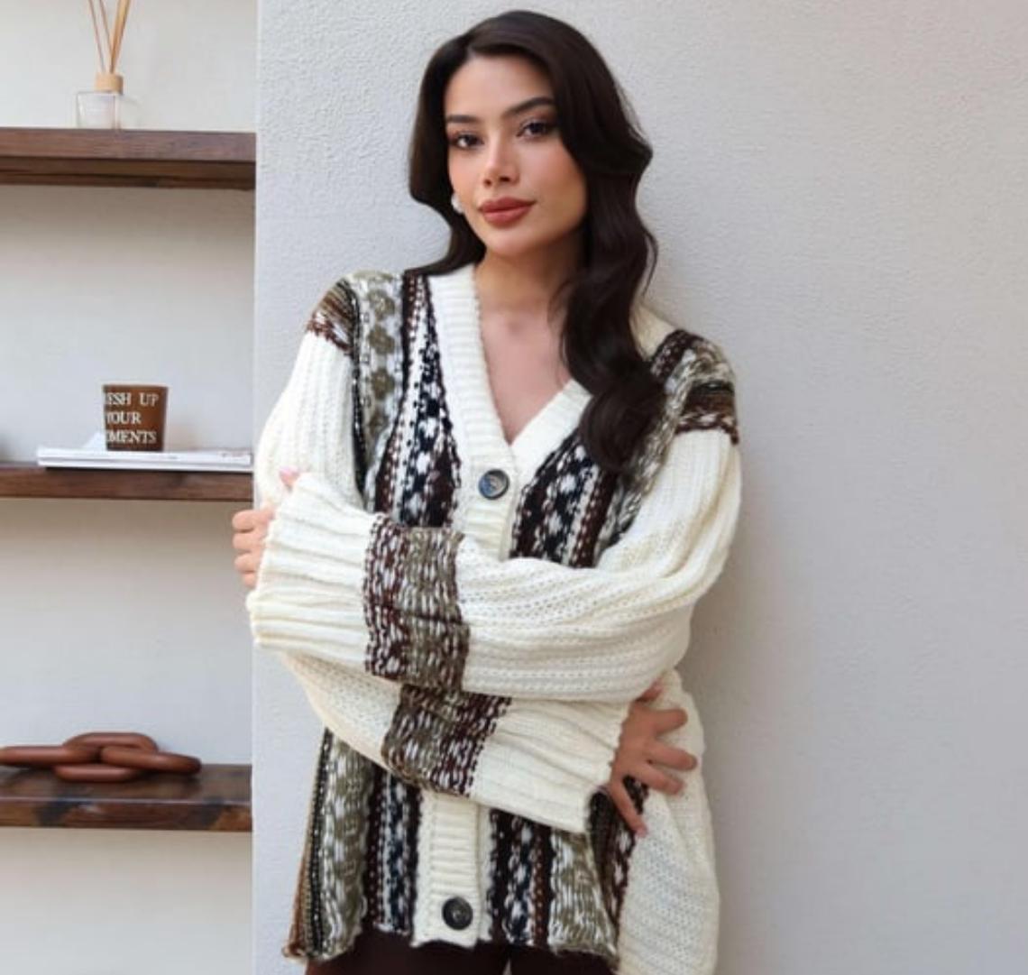 Patterned Cardigan
