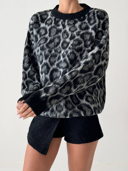 Black Printed Sweater