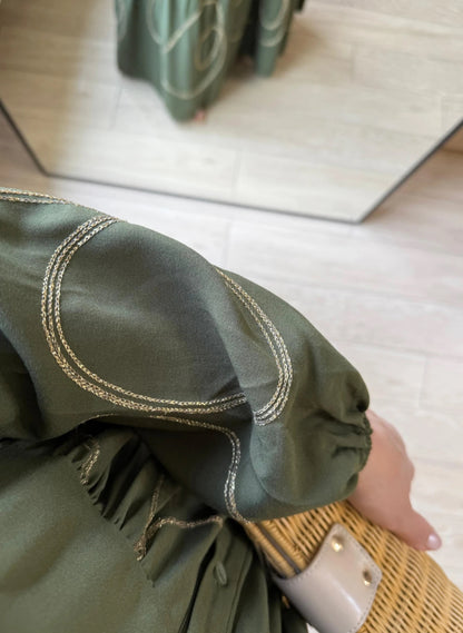 Olive Green Dress
