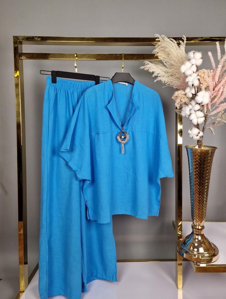 Cotton Slit Set - Blue