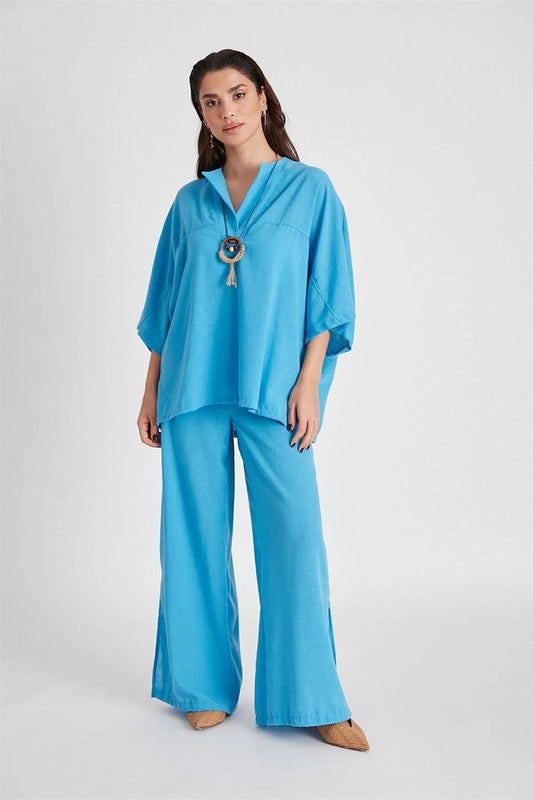 Cotton Slit Set - Blue