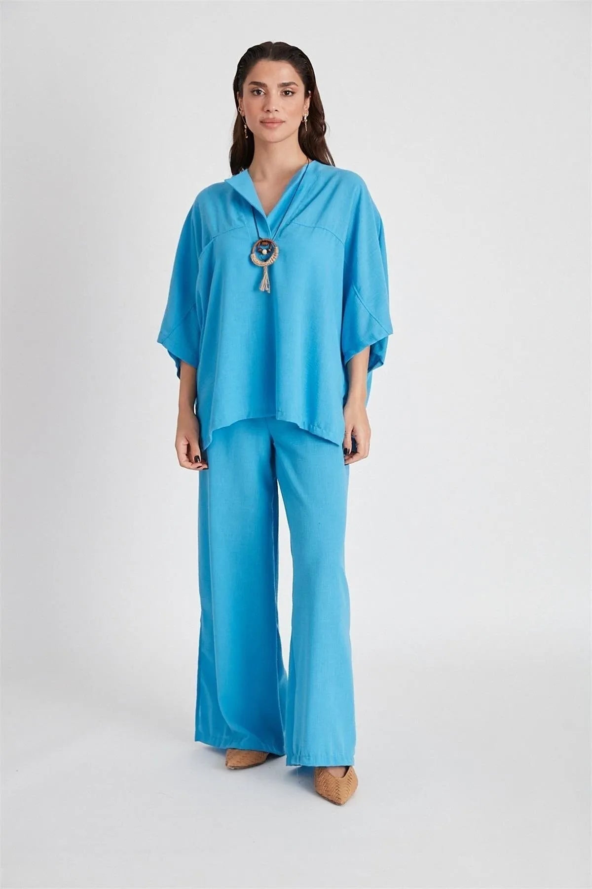 Cotton Slit Set - Blue