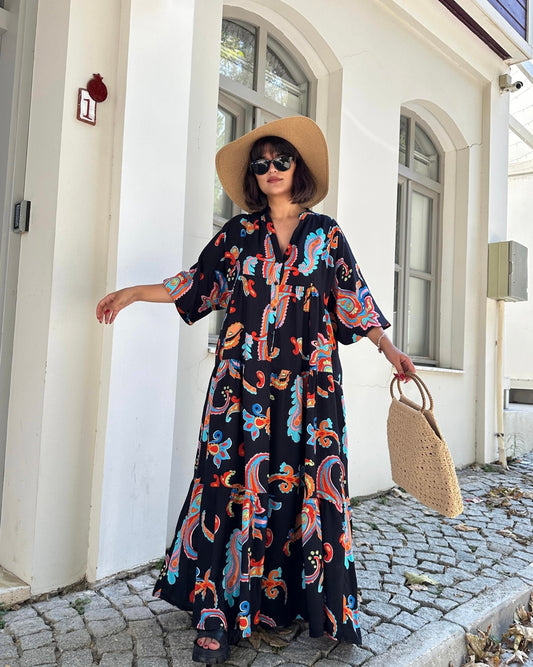 Black Bohemian Dress