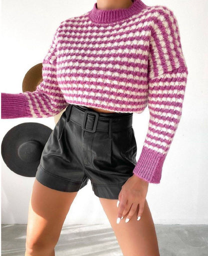 Pink x White Sweater