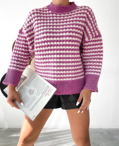 Pink x White Sweater