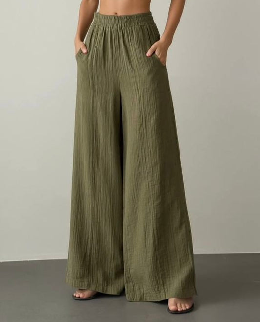 Olive Green Summer Pants