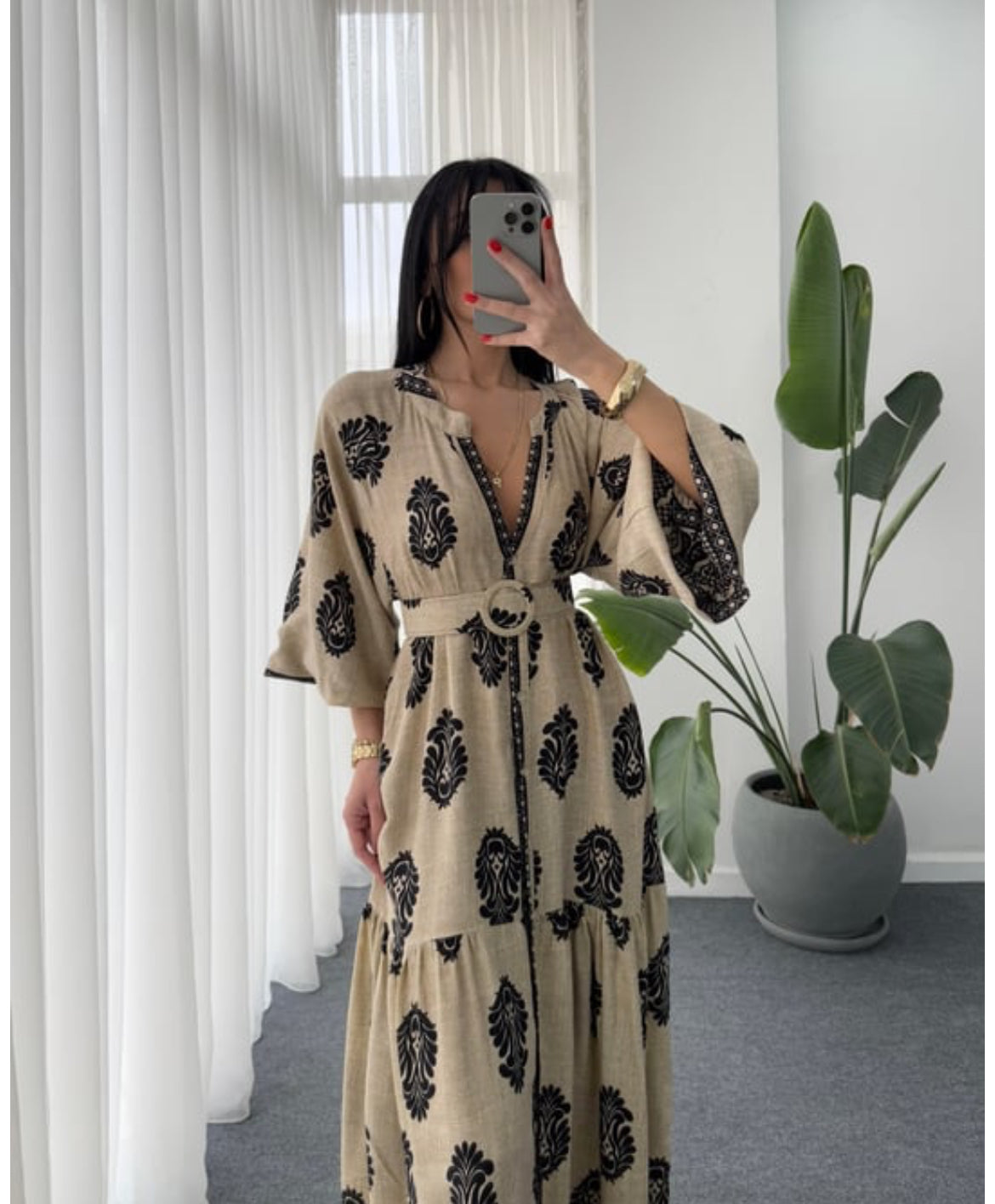 Belted Shirt Dress