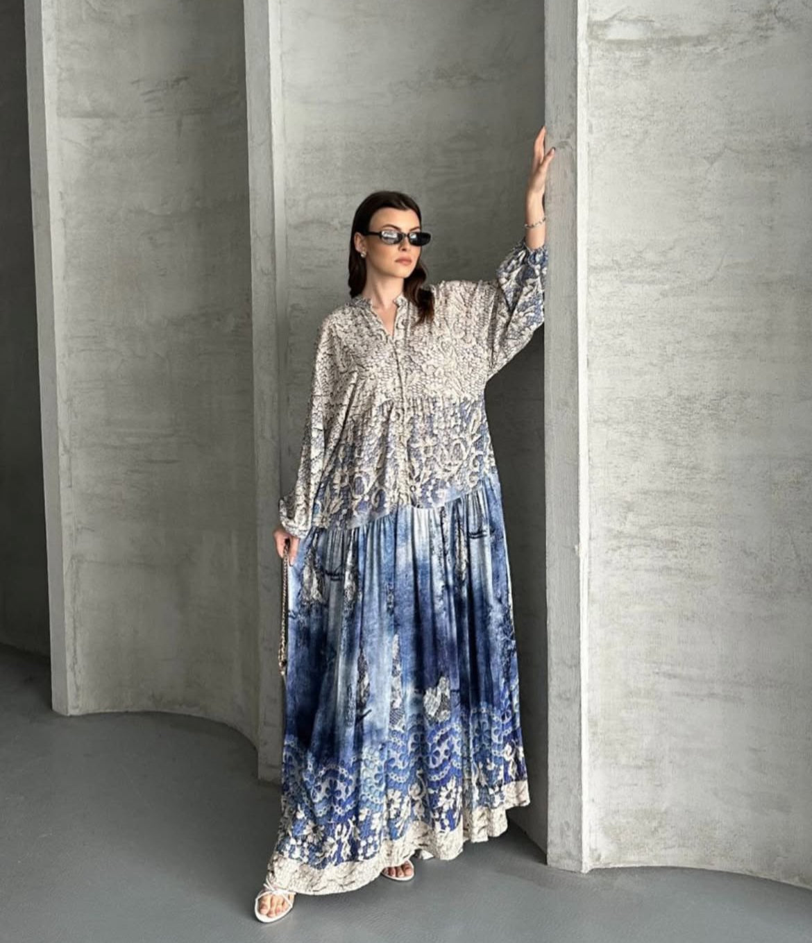 Ice Blue Shade Dress