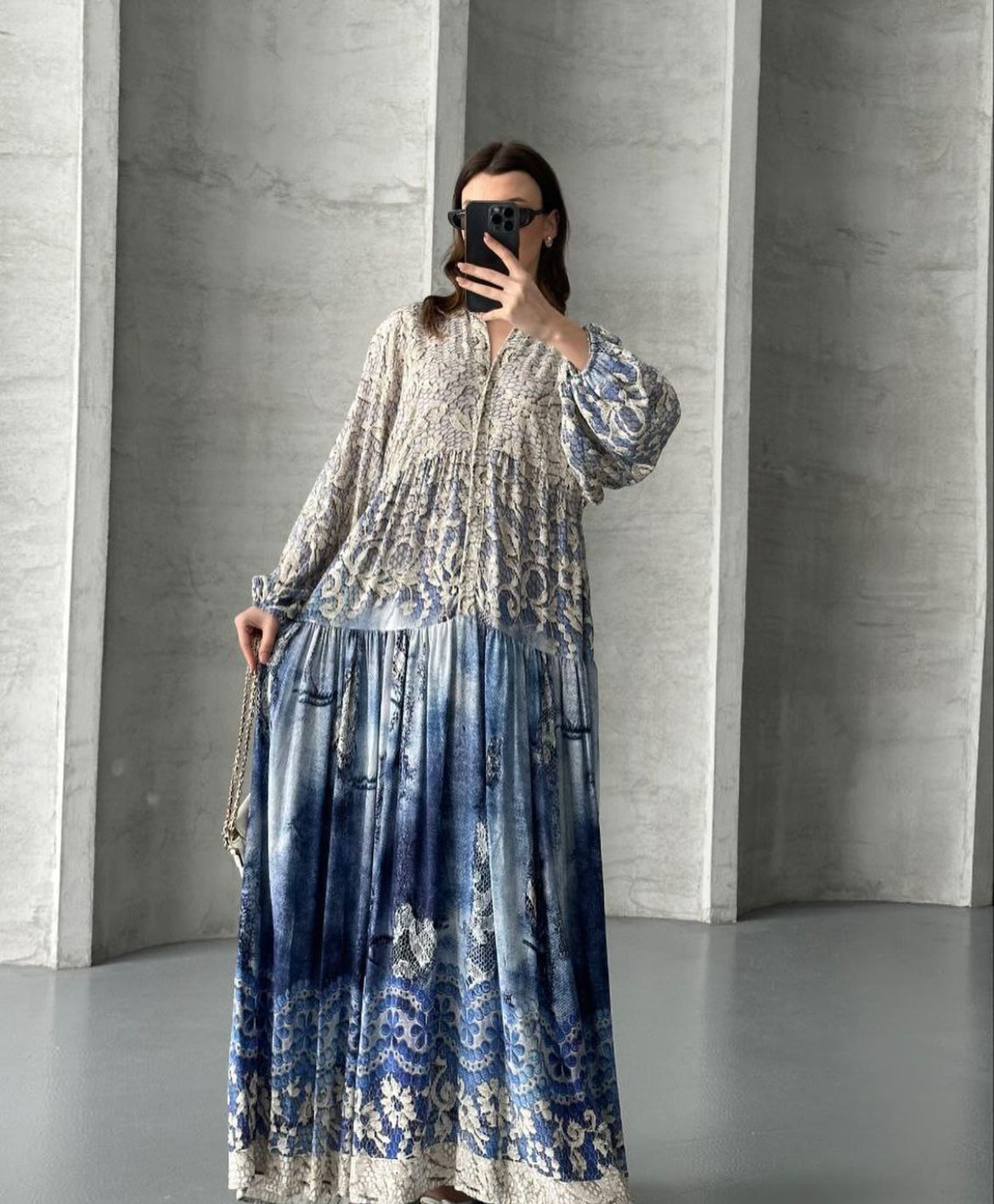 Ice Blue Shade Dress