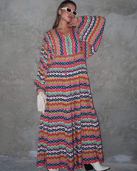 Multicolored Dress (Pre-Order 10 Days)