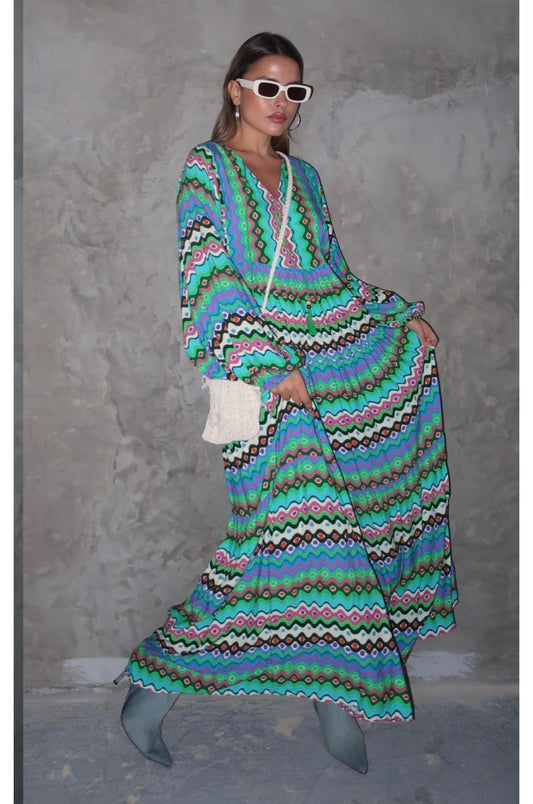 Multicolored Dress (Pre-Order 10 Days)