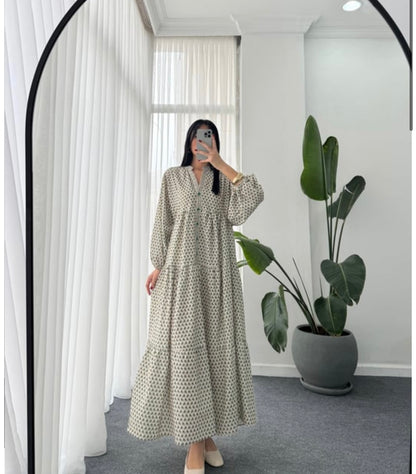 Green Detailed Dress