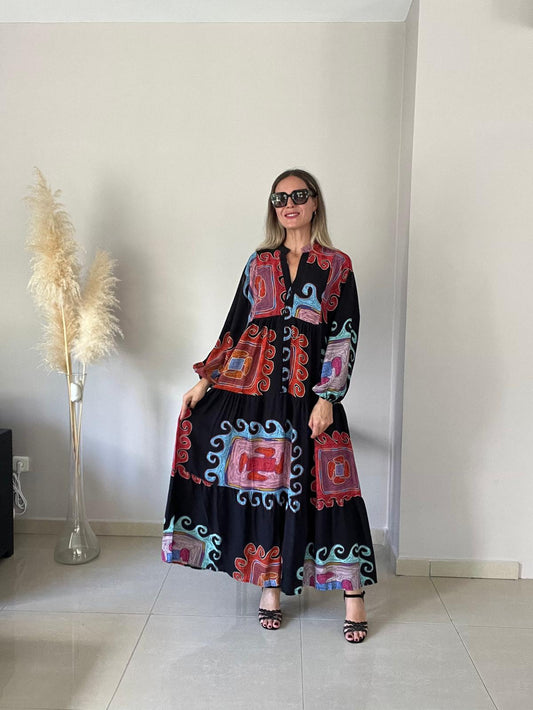 Polo Batik Pattern Dress