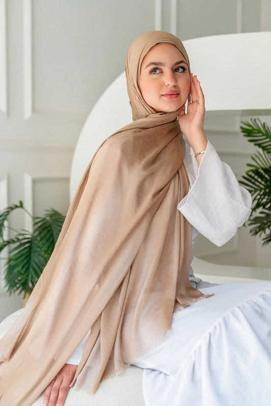 Beige Missy chiffon Scarf
